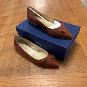 NWT Sarah Flint Natalie Saddle Vacchetta flats size 40